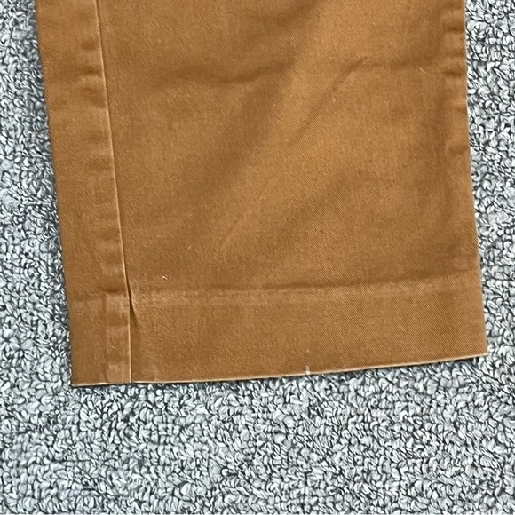 Lands' End Slim Leg Mid Rise Crop Pants Womens Size 6P Brown Canvas - Picture 10 of 13